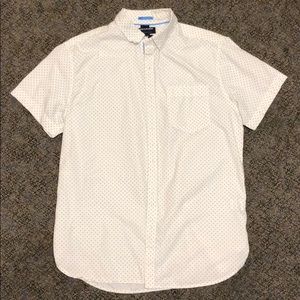 Denim & Flower white polo with pattern Size M